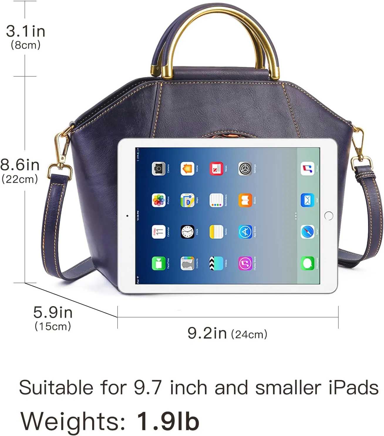 Women Genuine Leather Handbags, Organizer Retro Vegetable Tanning leather Satchel Vintage Embossing Totem Shoulder Bag