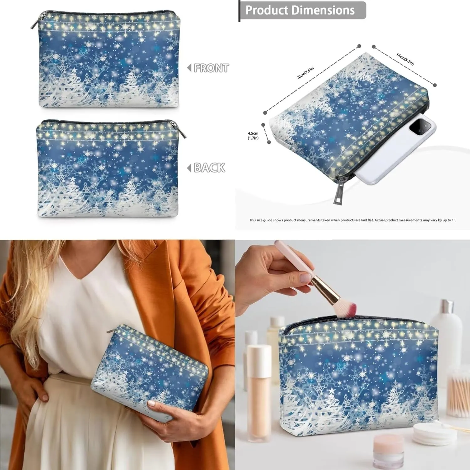 Women Handbags Purses Large Top Handle Bags/PU Leather Long Wallets/Small Make Up Pouch