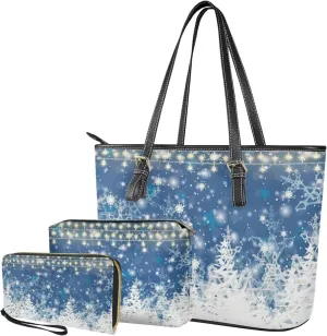 Women Handbags Purses Large Top Handle Bags/PU Leather Long Wallets/Small Make Up Pouch