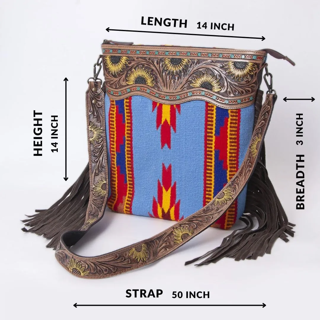 Women Natural Cowhide Leather Crossbody Bag With Adjustable Detachable Strap