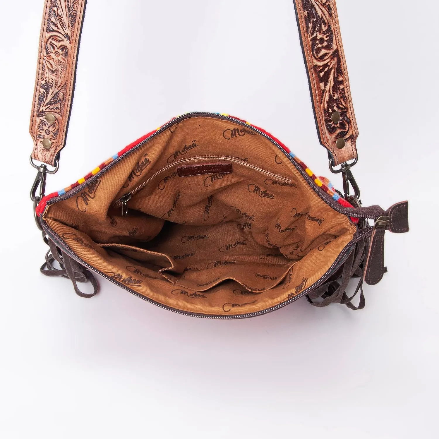 Women Natural Cowhide Leather Crossbody Bag With Adjustable Detachable Strap