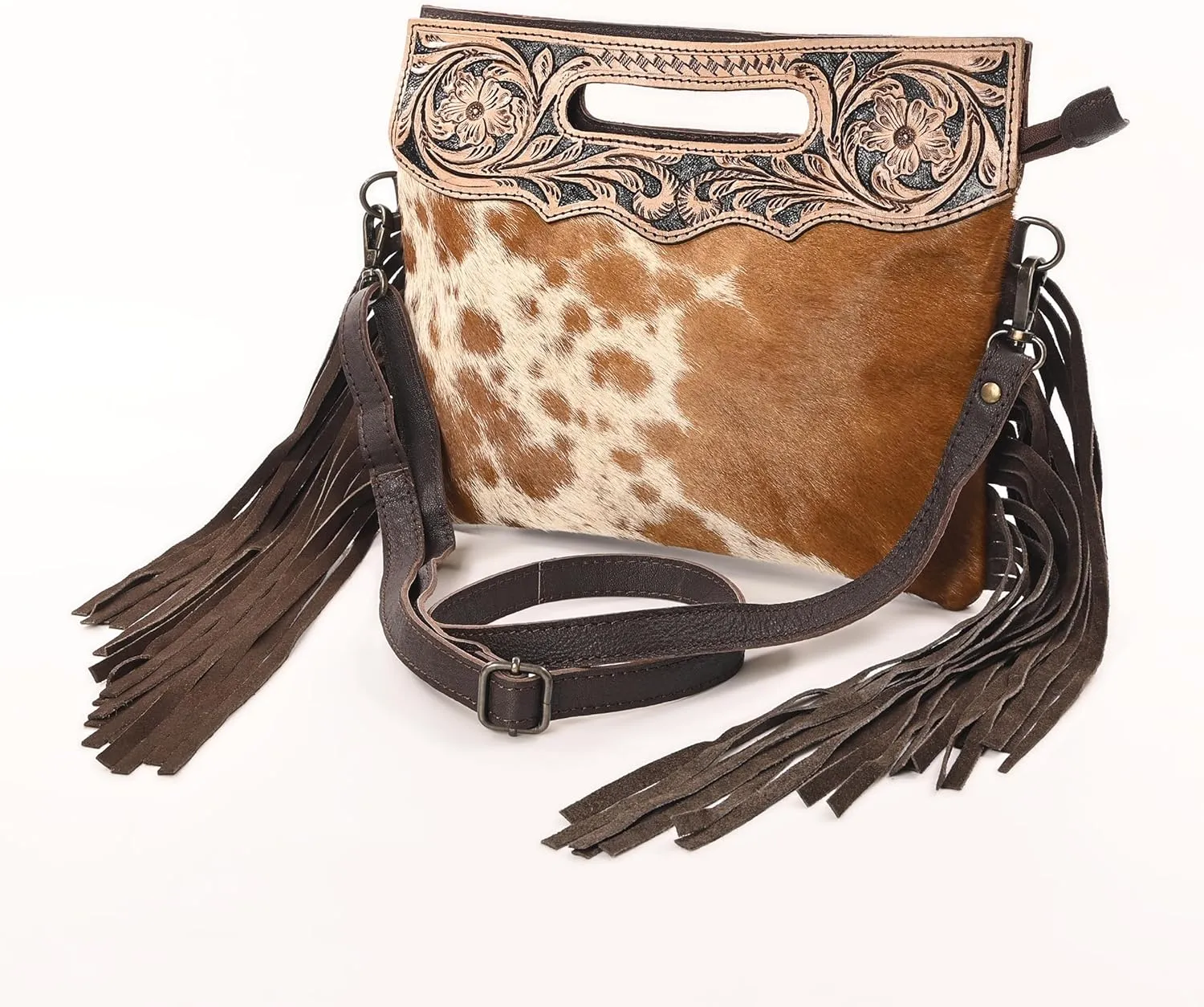 Women Natural Cowhide Leather Crossbody Sling Bag With Adjustable Detachable Strap | Shoulder Bag | Handbag