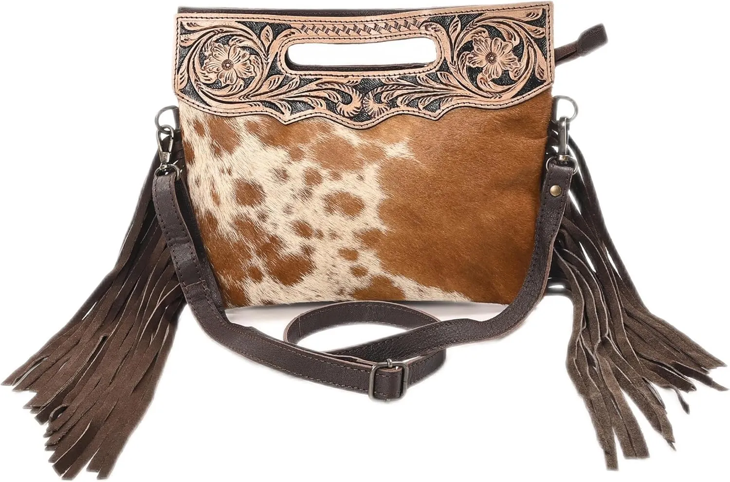 Women Natural Cowhide Leather Crossbody Sling Bag With Adjustable Detachable Strap | Shoulder Bag | Handbag