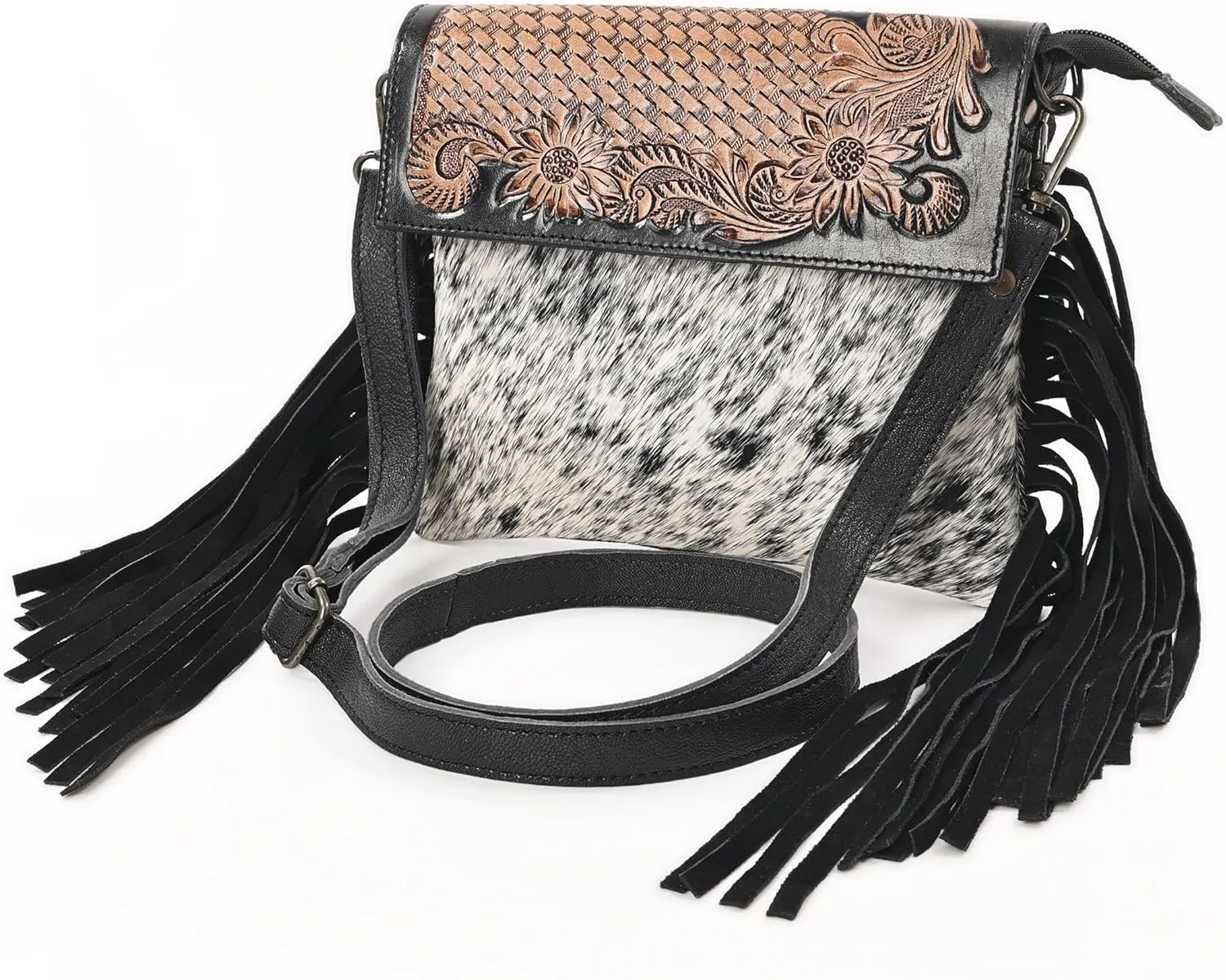 Women Natural Cowhide Leather Hand Bag With Adjustable Detachable Strap Leather Massenger Handbag Purse Sling Bag