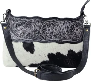 Women Natural Cowhide Leather Hand Bag With Adjustable Detachable Strap Leather Massenger Handbag Purse Sling Bag