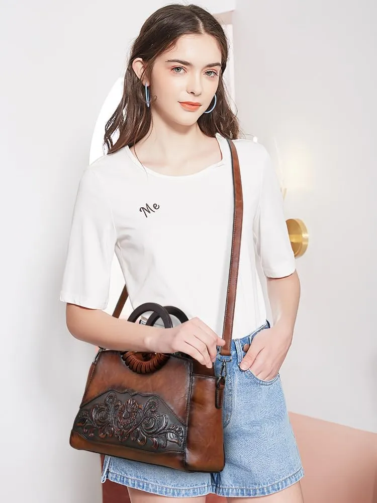 Women Satchel Handbags Crossbody Bag Top Handle Purse ans Hanbags Leather Shoulder Bag Hobo Medium Size Tote