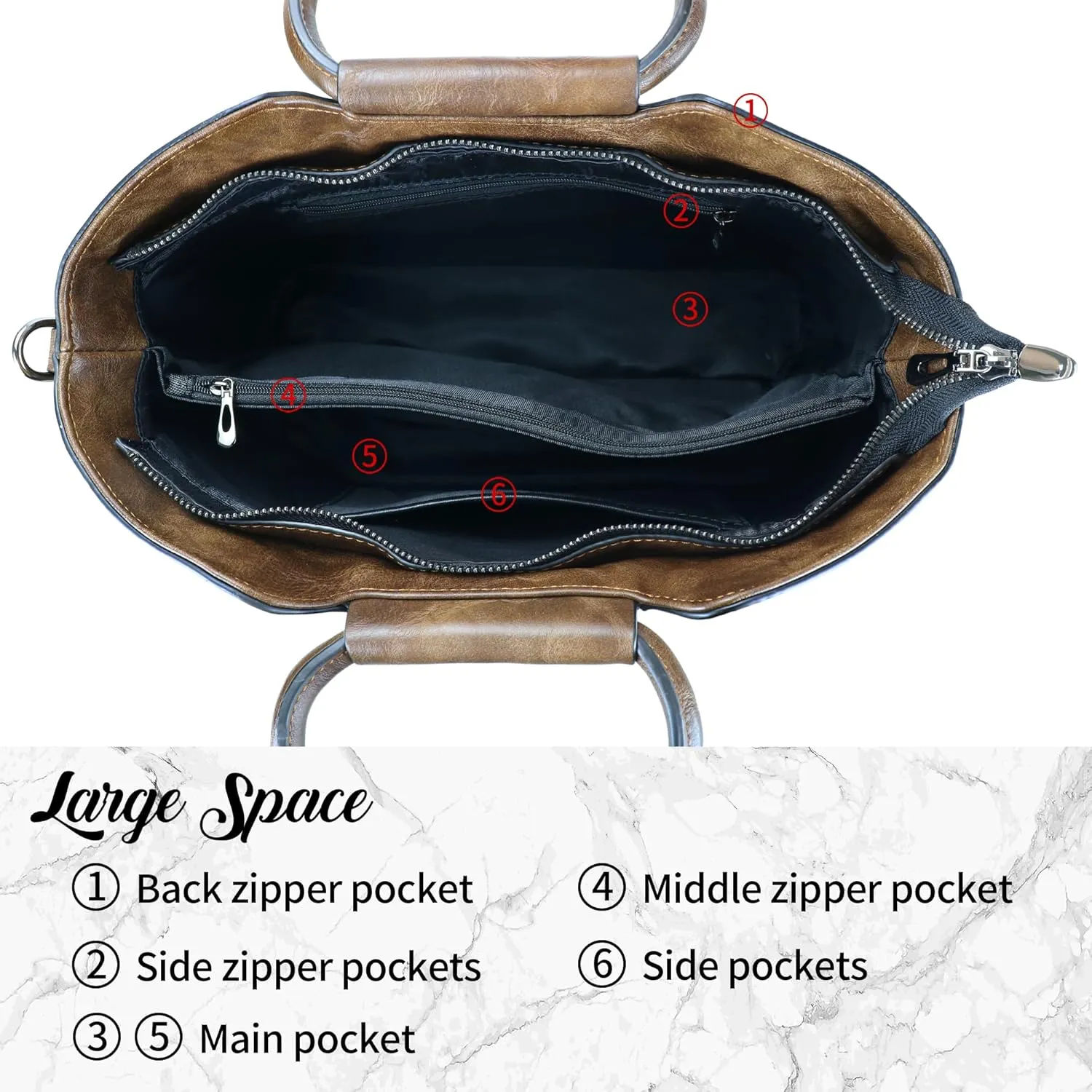 Women Satchel Handbags Crossbody Bag Top Handle Purse Medium Tote Bag Leather Shoulder Bag