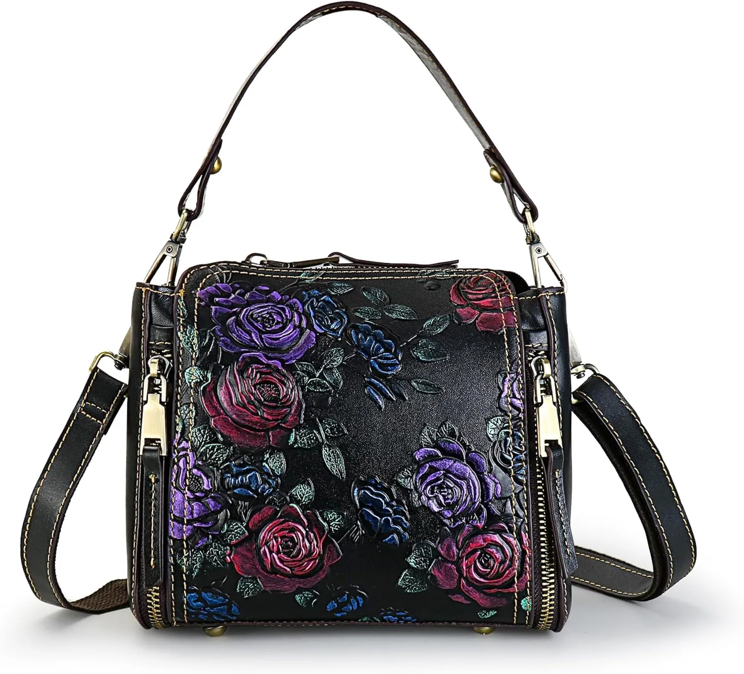 Women Satchel Handbags Crossbody Bag Top Handle Purse Medium Tote Bag Leather Shoulder Bag