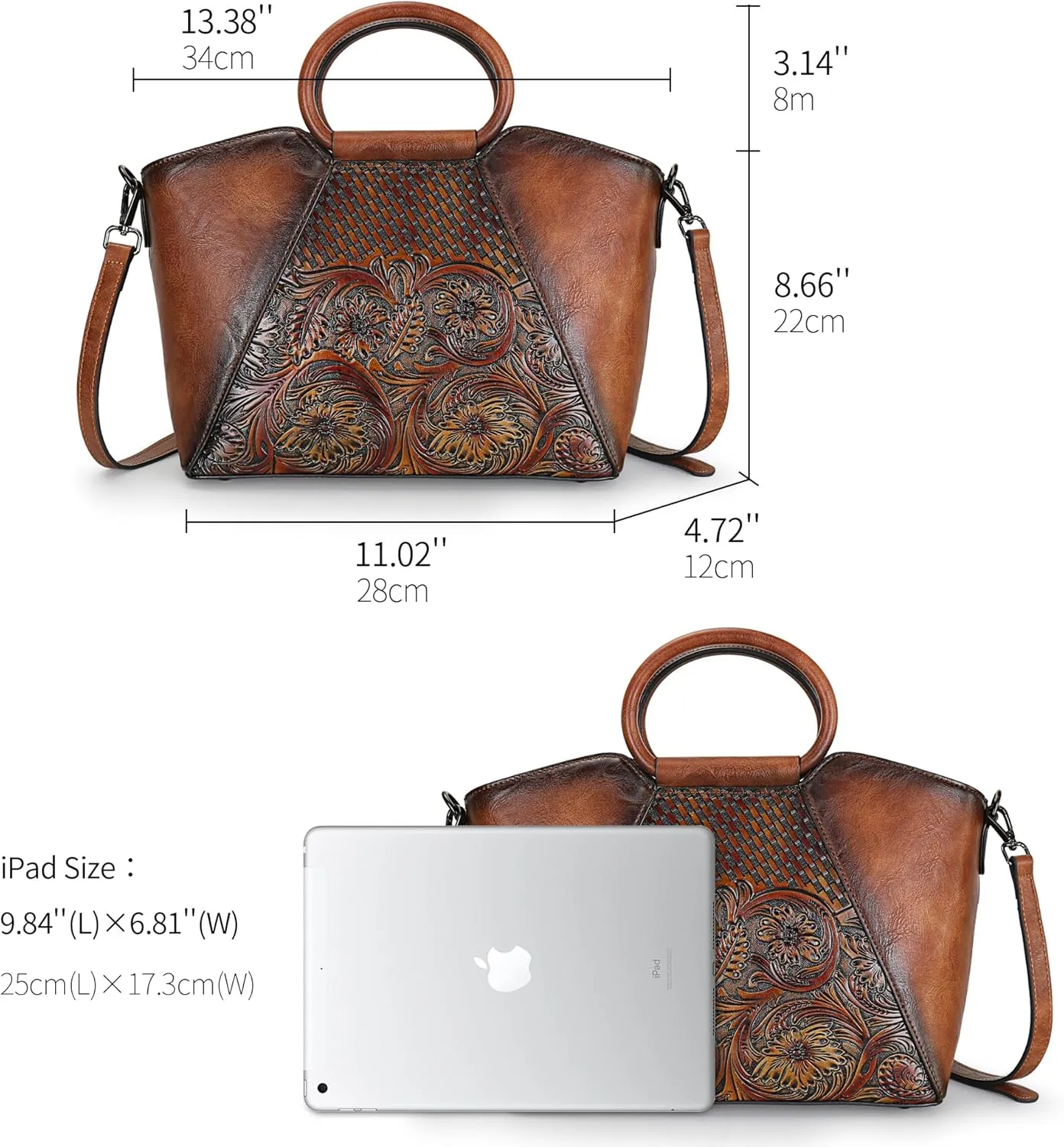 Women Satchel Handbags Crossbody Bag Top Handle Purse Medium Tote Bag Leather Shoulder Bag