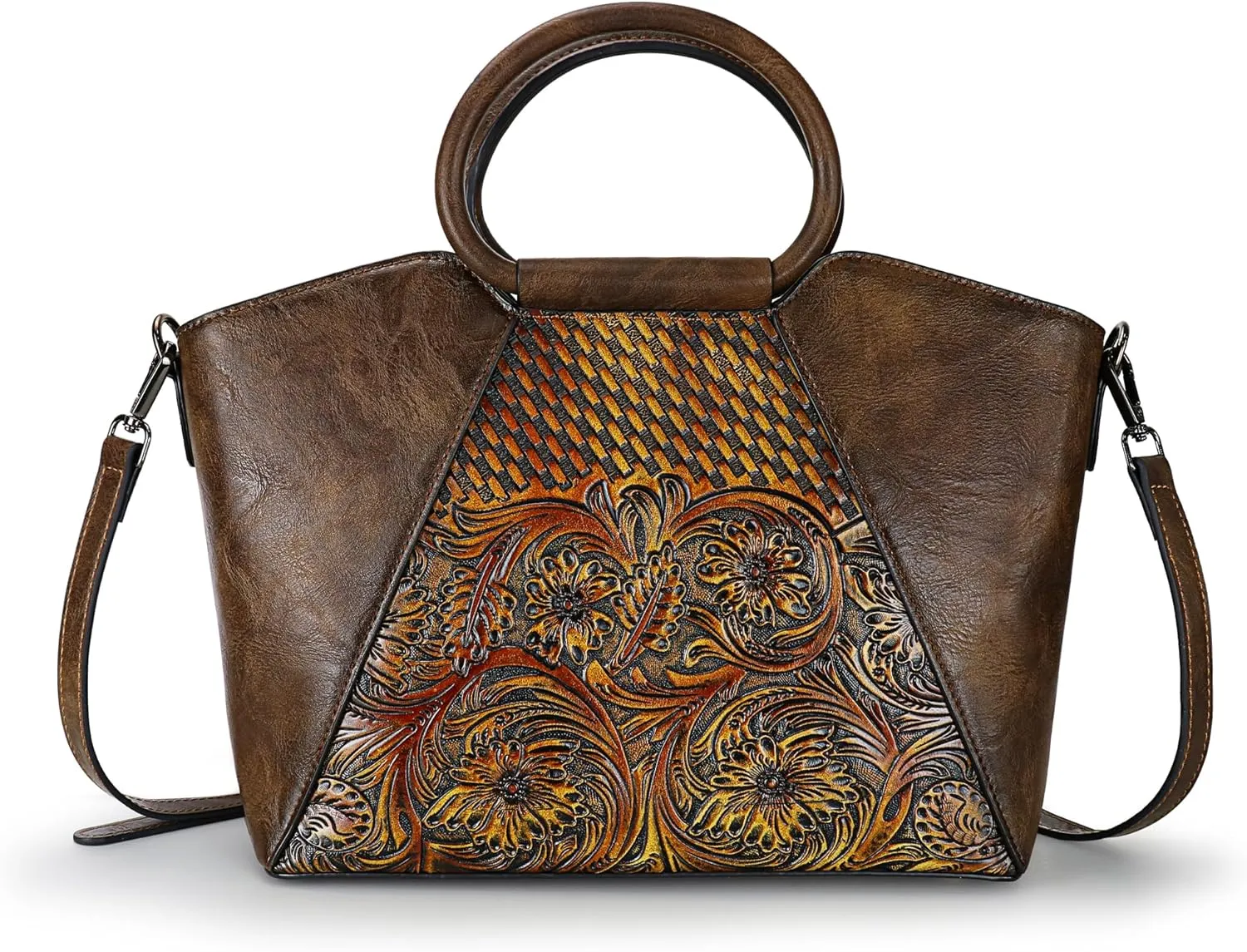 Women Satchel Handbags Crossbody Bag Top Handle Purse Medium Tote Bag Leather Shoulder Bag