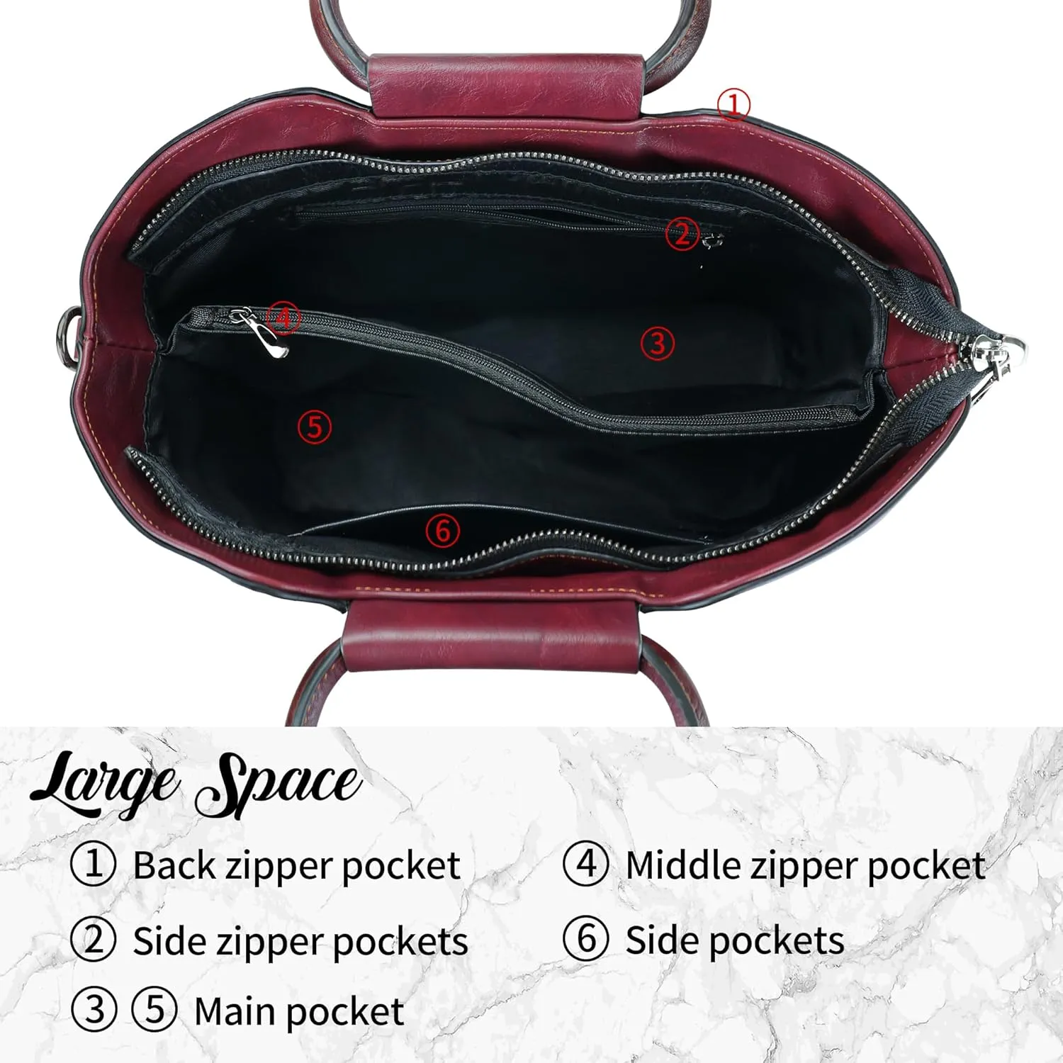 Women Satchel Handbags Crossbody Bag Top Handle Purse Medium Tote Bag Leather Shoulder Bag