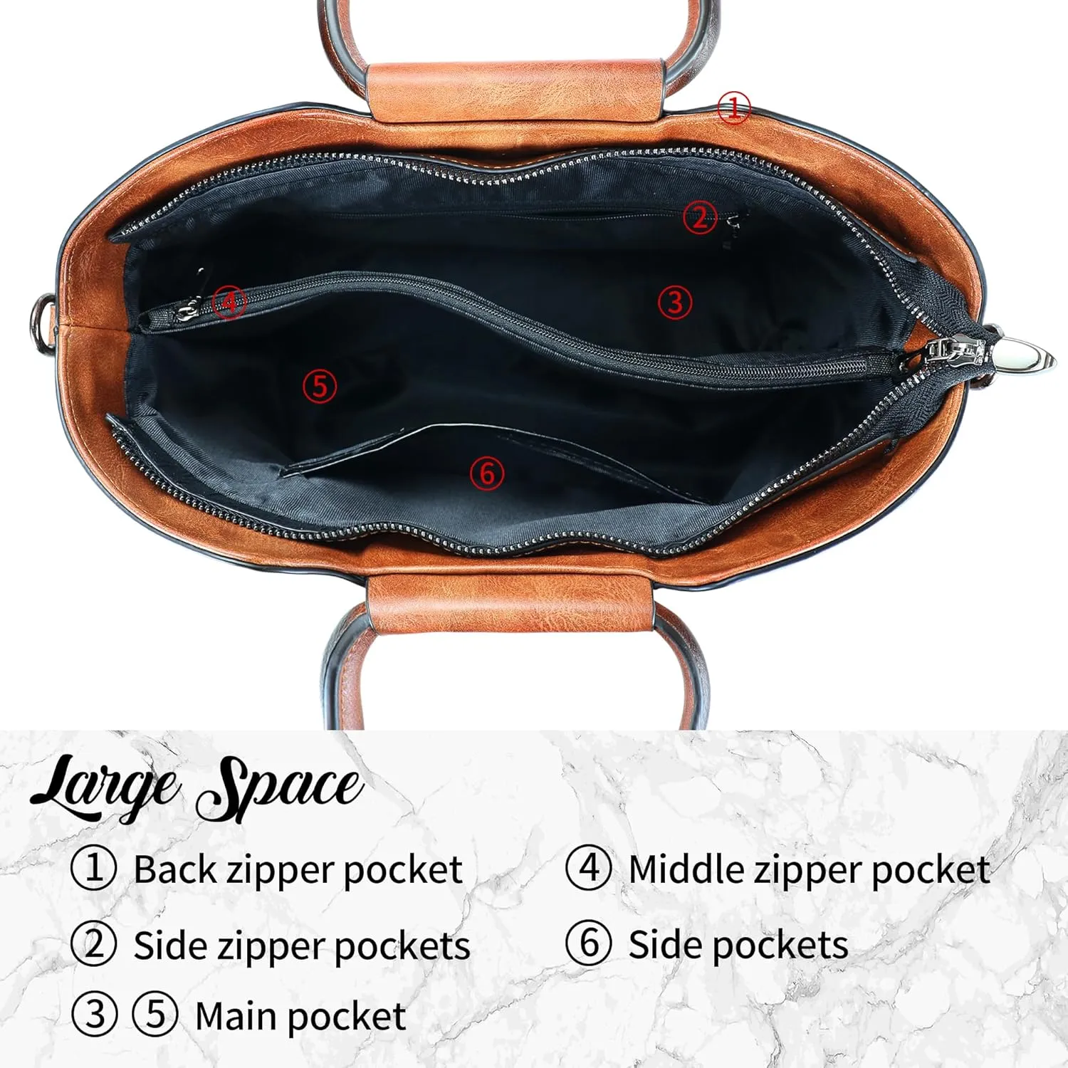 Women Satchel Handbags Crossbody Bag Top Handle Purse Medium Tote Bag Leather Shoulder Bag