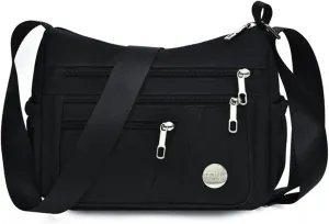 Women Shoulder Bag Multiple Pockets Bag Crossbody Bag Messenger Nylon Purse Handbag