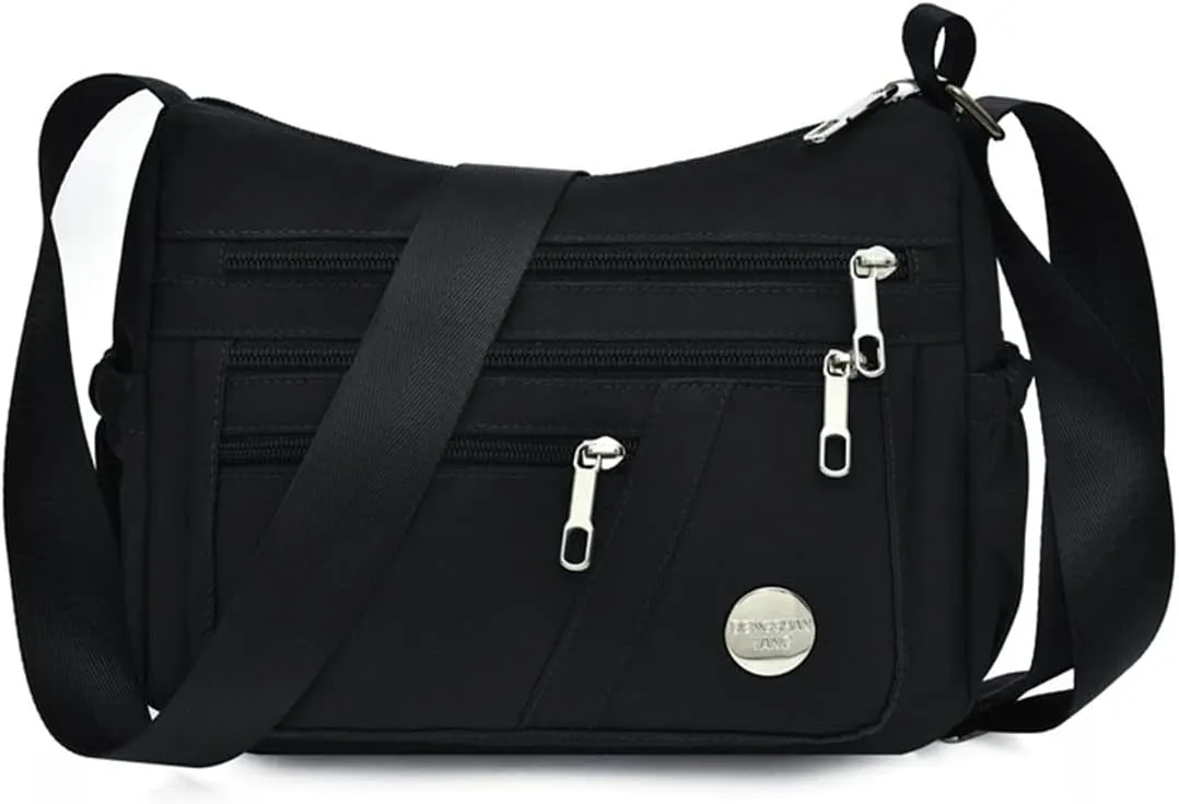 Women Shoulder Bag Multiple Pockets Bag Crossbody Bag Messenger Nylon Purse Handbag