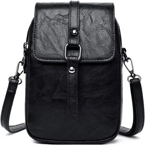 Women Small Crossbody Phone Bag Vegan Leather Shoulder Handbags Cellphone Purse Wallet with Adjustable Strap