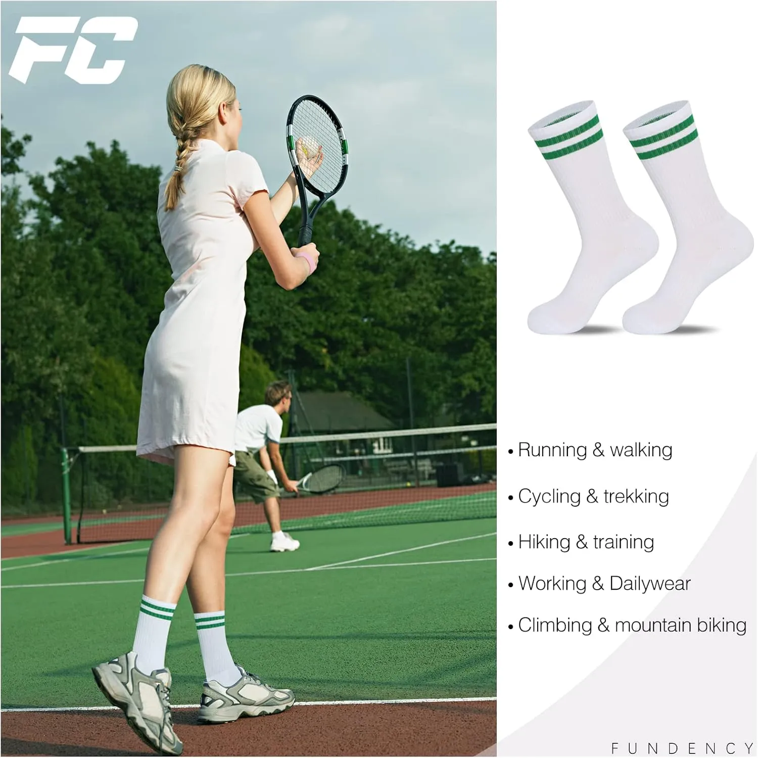 Women's Athletic Crew Socks 6 Pack, Running Breathable Cushion Socks with Arch Support