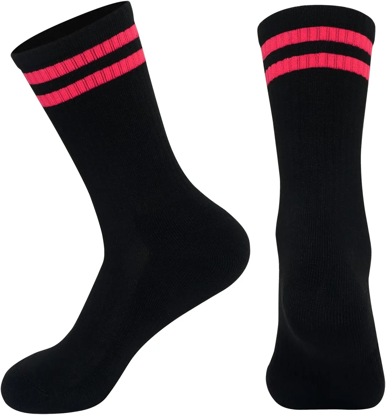Women's Athletic Crew Socks 6 Pack, Running Breathable Cushion Socks with Arch Support