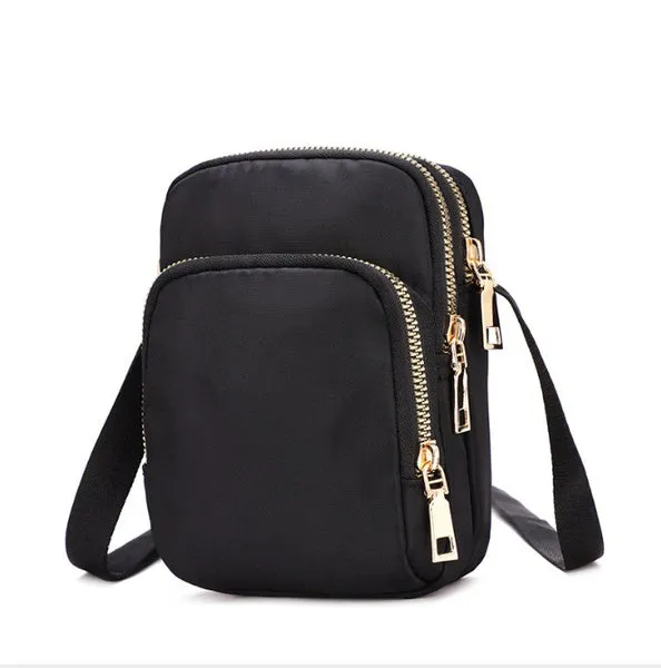Women's Fashion Crossbody Bags Nylon Mobile Phone Bag Change Shoulder Bag