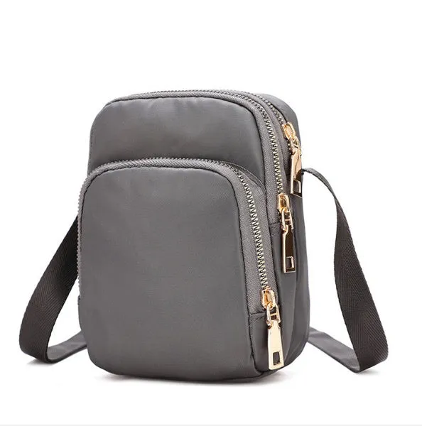 Women's Fashion Crossbody Bags Nylon Mobile Phone Bag Change Shoulder Bag