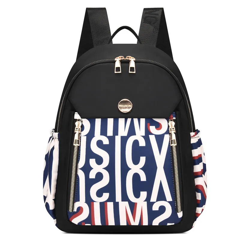 Women's Fashion Nylon Oxford Cloth Lightweight Personality Backpacks