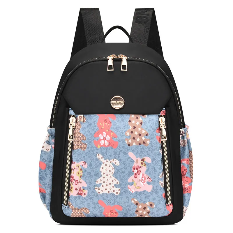 Women's Fashion Nylon Oxford Cloth Lightweight Personality Backpacks