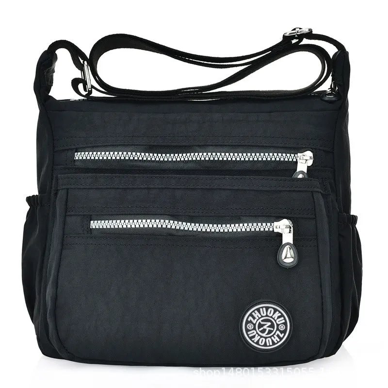 Women's Fashion Simple Nylon Waterproof Printable Crossbody Bags