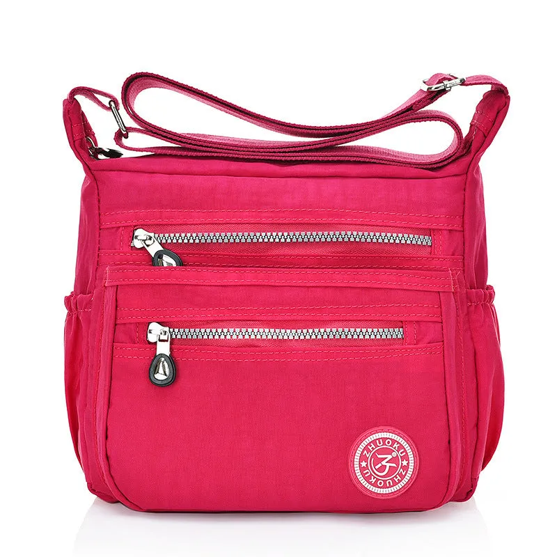 Women's Fashion Simple Nylon Waterproof Printable Crossbody Bags