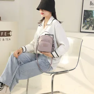 Women's Fashion Trendy Leisure Mobile Waterproof Nylon Crossbody Bags