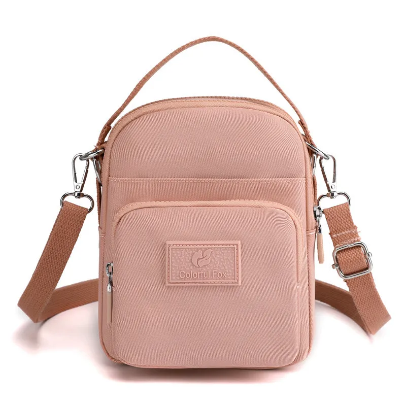 Women's Fashion Trendy Leisure Mobile Waterproof Nylon Crossbody Bags