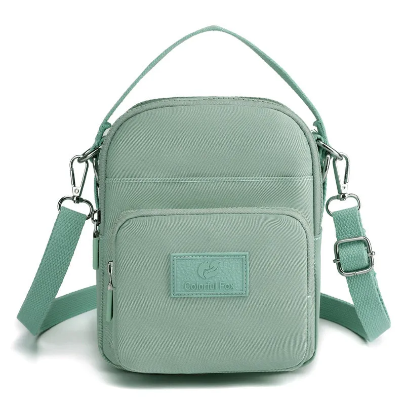 Women's Fashion Trendy Leisure Mobile Waterproof Nylon Crossbody Bags