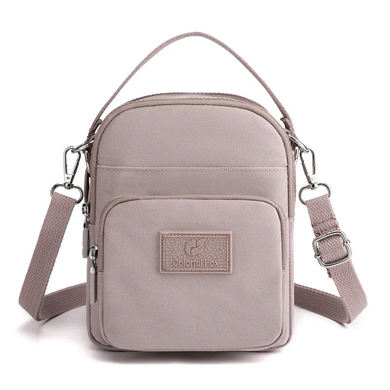 Women's Fashion Trendy Leisure Mobile Waterproof Nylon Crossbody Bags