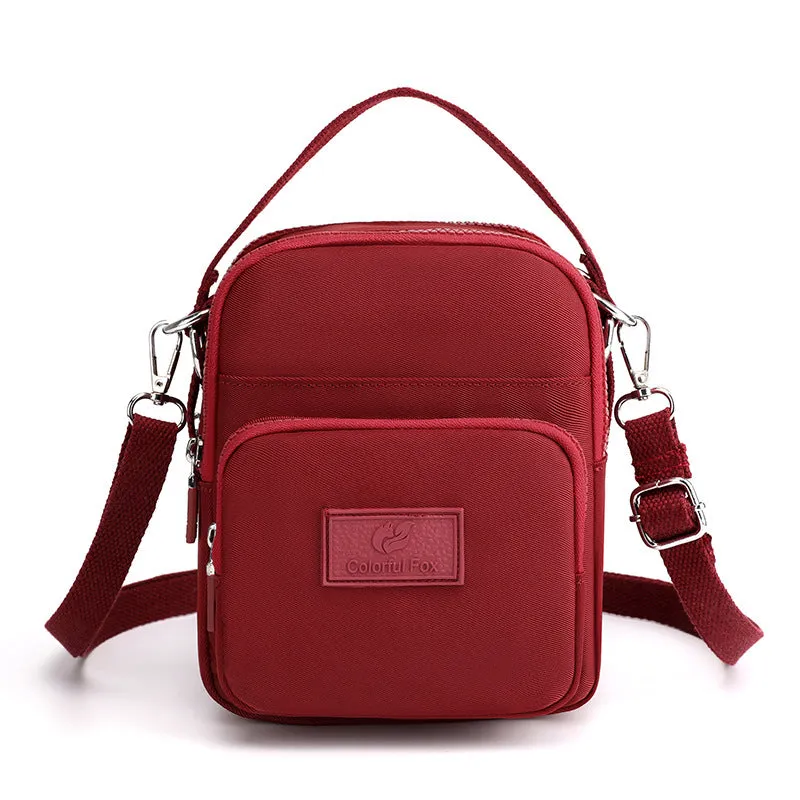 Women's Fashion Trendy Leisure Mobile Waterproof Nylon Crossbody Bags