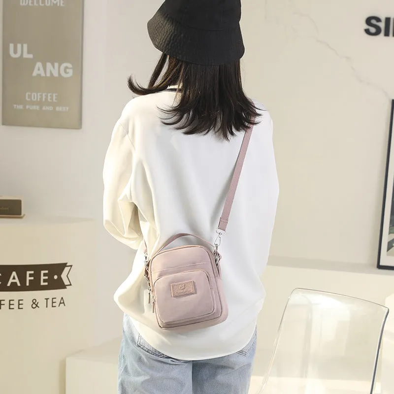 Women's Fashion Trendy Leisure Mobile Waterproof Nylon Crossbody Bags