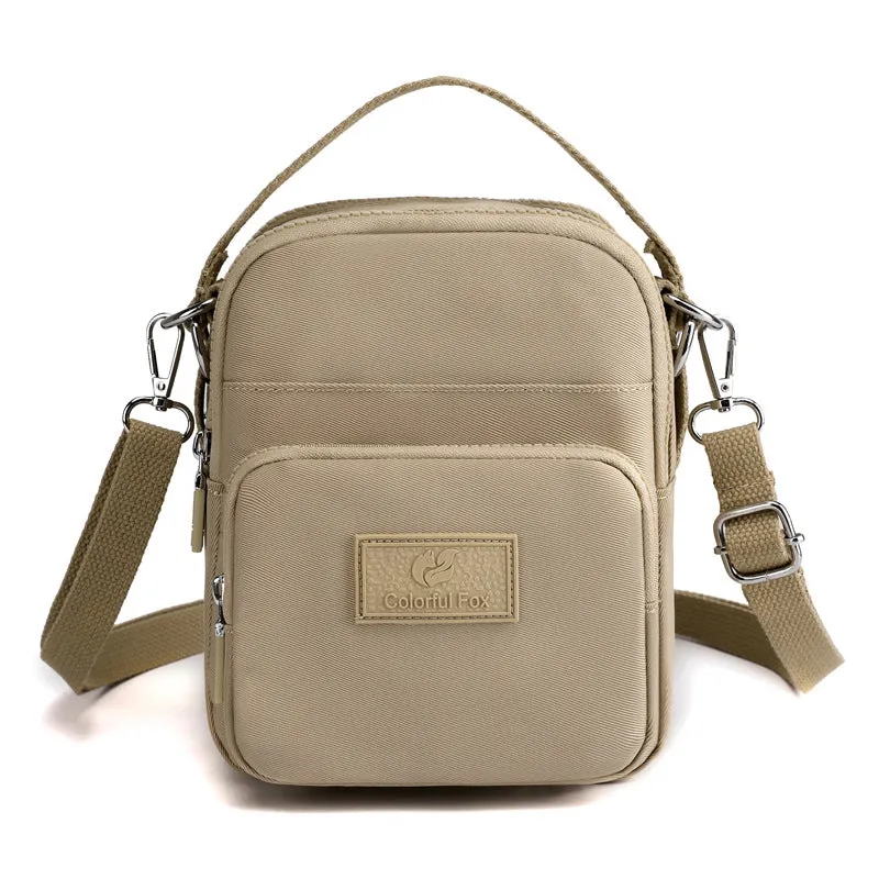 Women's Fashion Trendy Leisure Mobile Waterproof Nylon Crossbody Bags