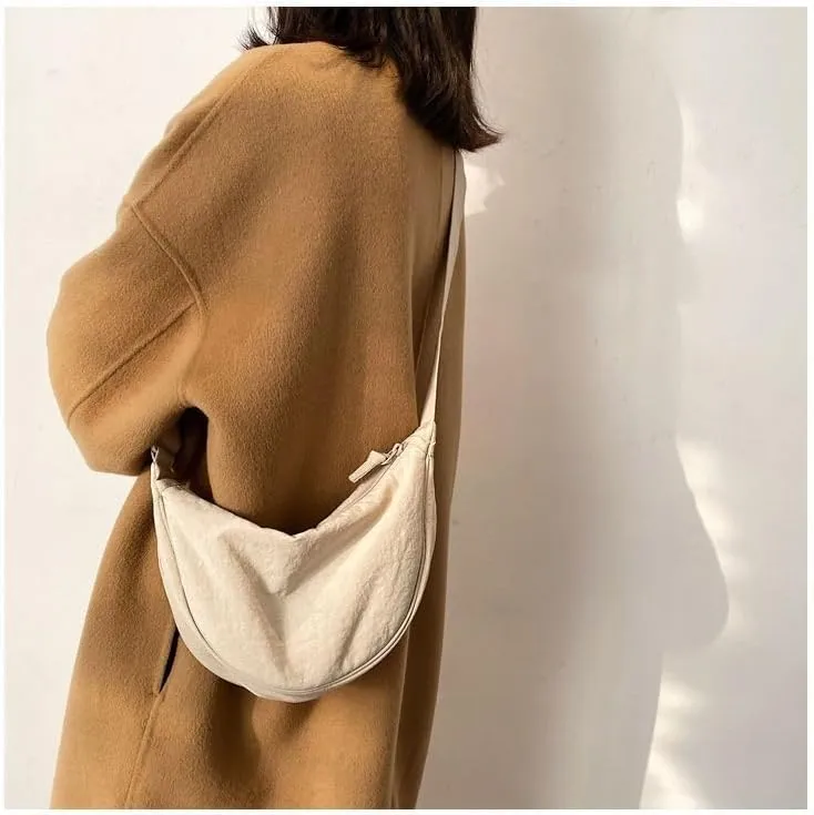 Women's Half-moon Small Suspender Cross-body Bag Half-moon Shoulder Bag Grunge Bag