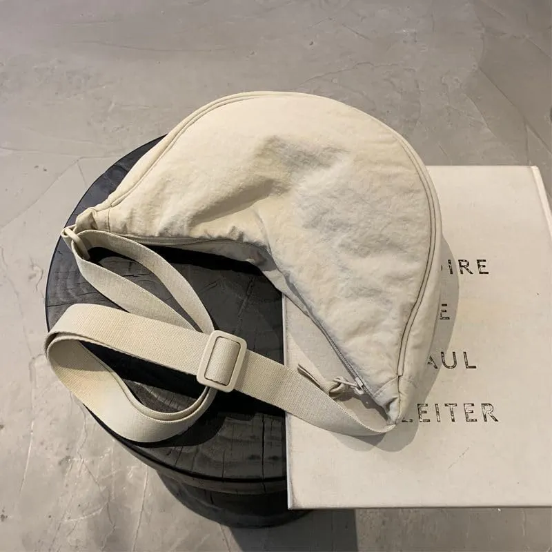 Women's Half-moon Small Suspender Cross-body Bag Half-moon Shoulder Bag Grunge Bag