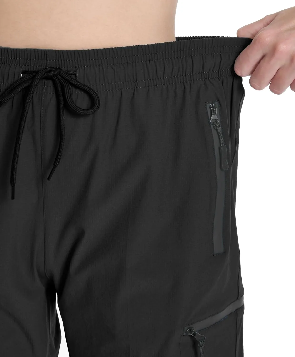 Women's Hiking Cargo Shorts Travel Athletic Golf Quick Dry Lightweight Summer Shorts for Women with Zipper Pockets