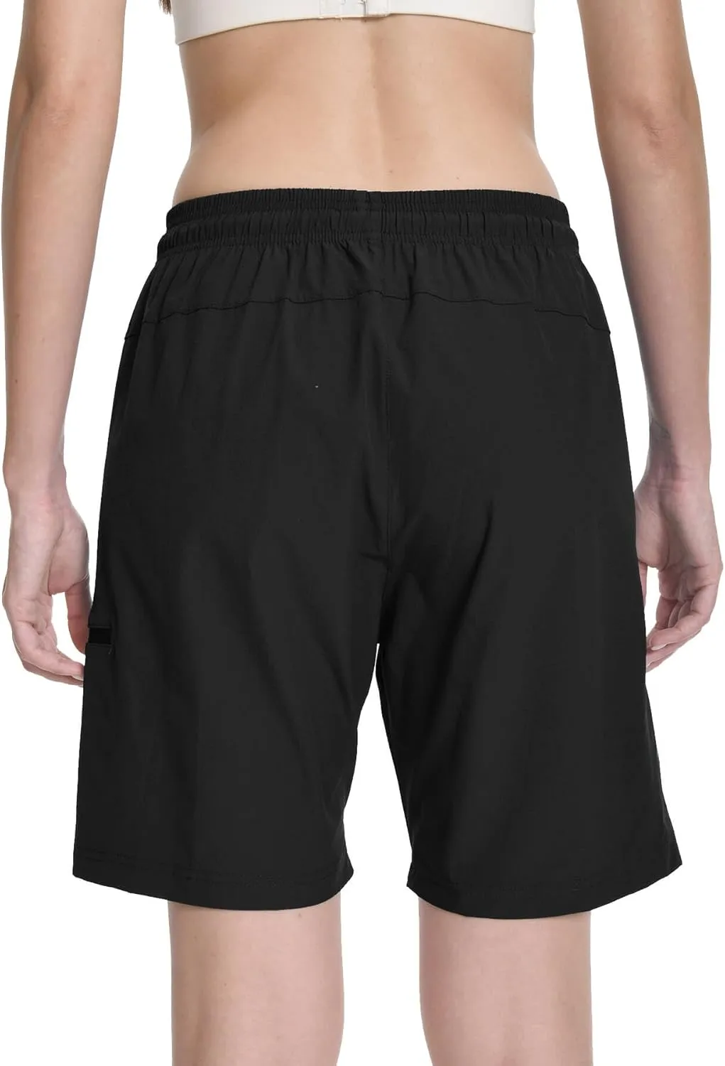 Women's Hiking Cargo Shorts Travel Athletic Golf Quick Dry Lightweight Summer Shorts for Women with Zipper Pockets