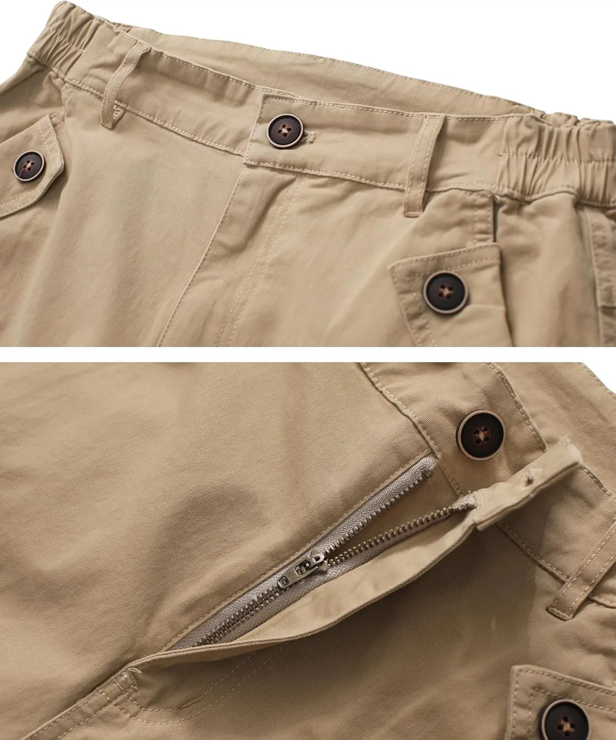 Womens Hiking Shorts, Bermuda Cargo Shorts, 10" Casual Summer Jorts Y2K Shorts with Multi Pockets