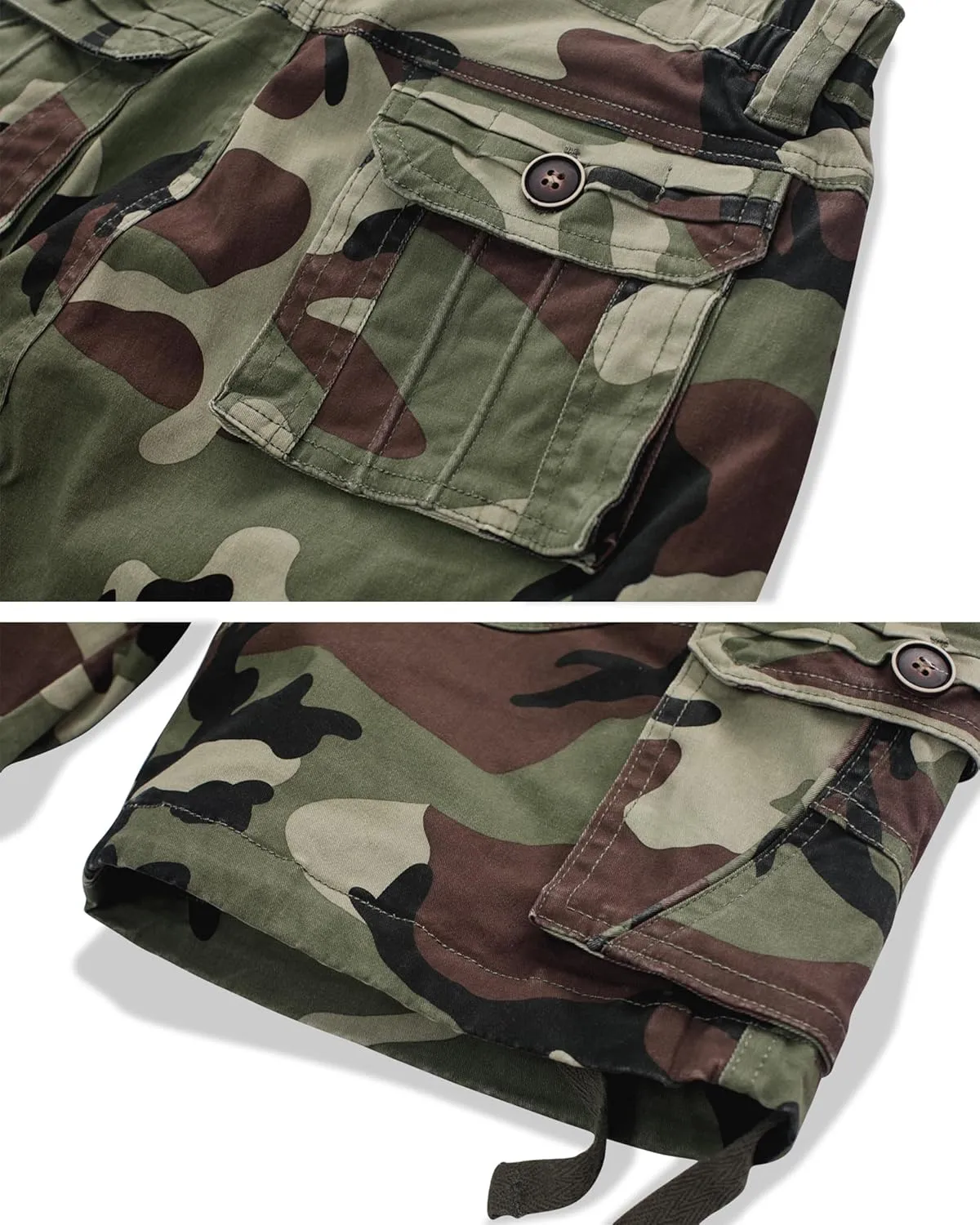 Womens Hiking Shorts, Bermuda Cargo Shorts, 10" Casual Summer Jorts Y2K Shorts with Multi Pockets