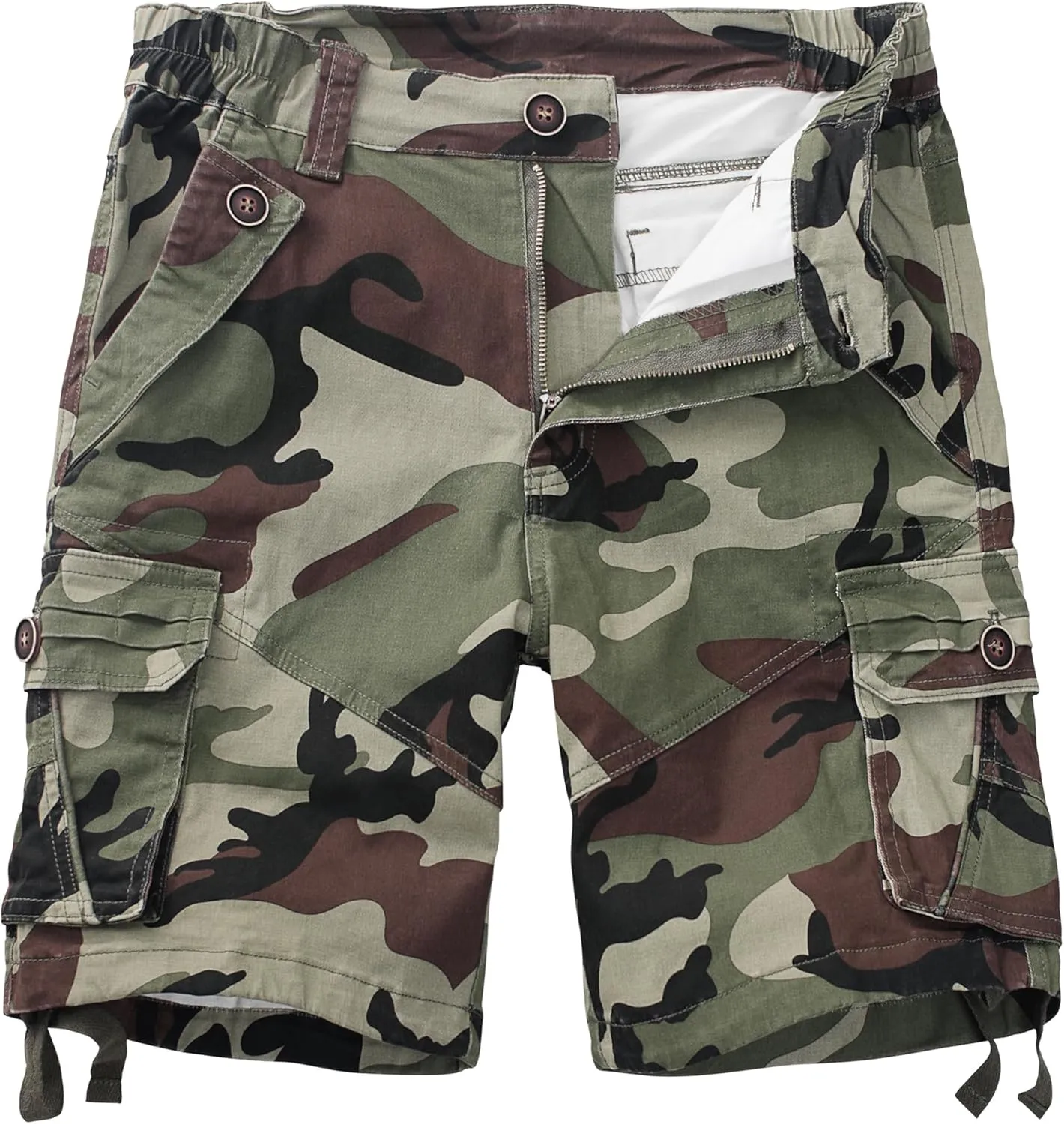 Womens Hiking Shorts, Bermuda Cargo Shorts, 10" Casual Summer Jorts Y2K Shorts with Multi Pockets
