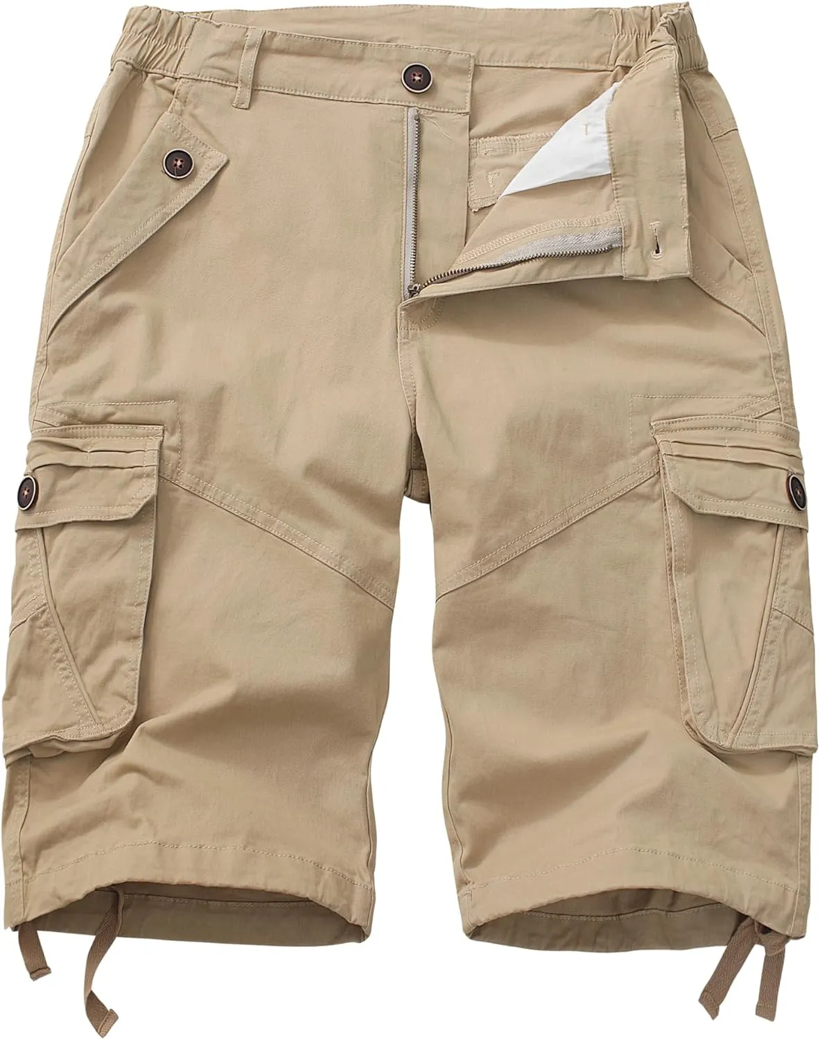 Womens Hiking Shorts, Bermuda Cargo Shorts, 10" Casual Summer Jorts Y2K Shorts with Multi Pockets