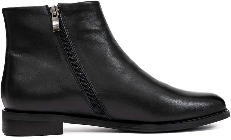 Women's Minimalist Leather Ankle Boots