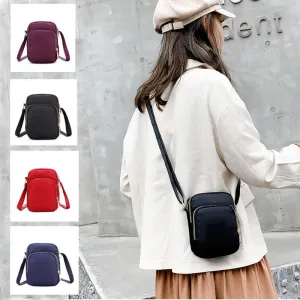 Women's Mobile Lightweight Waterproof Nylon Mini Crossbody Bags