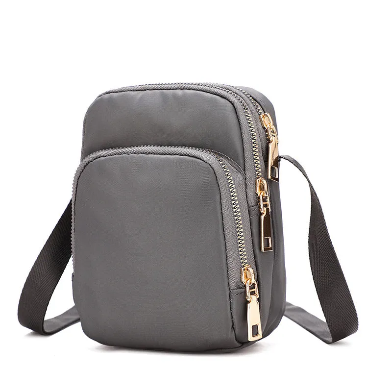 Women's Mobile Lightweight Waterproof Nylon Mini Crossbody Bags
