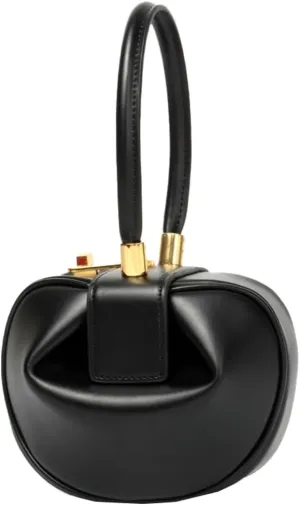 Women's Trendy Genuine Leather Clutch Purse Sphere Wristlet Handbags Mini Tote Bag Elegant Ladies Shoulder Satchels