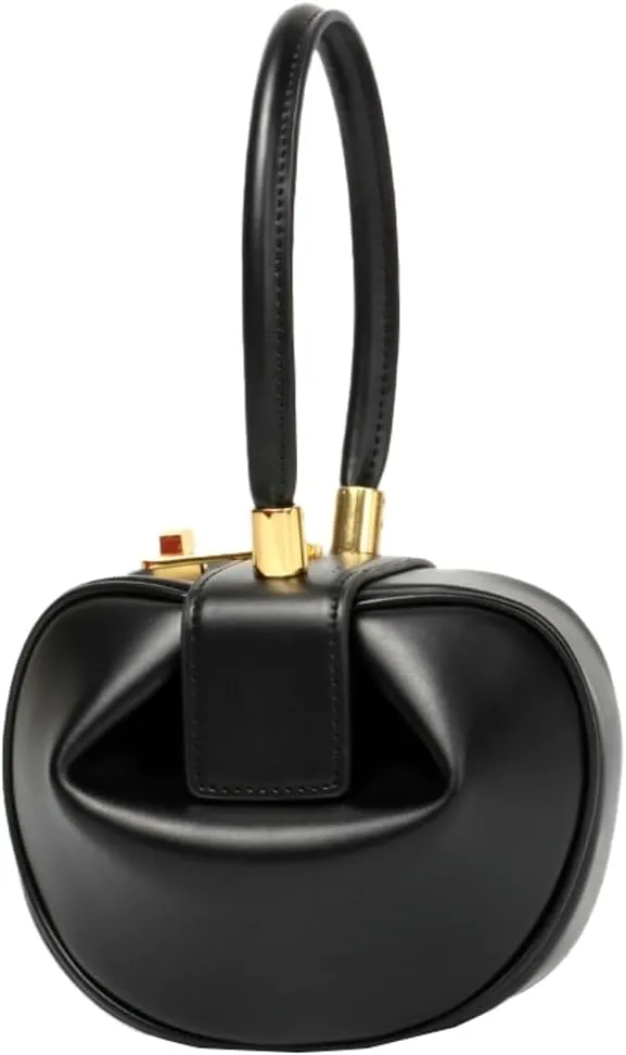 Women's Trendy Genuine Leather Clutch Purse Sphere Wristlet Handbags Mini Tote Bag Elegant Ladies Shoulder Satchels