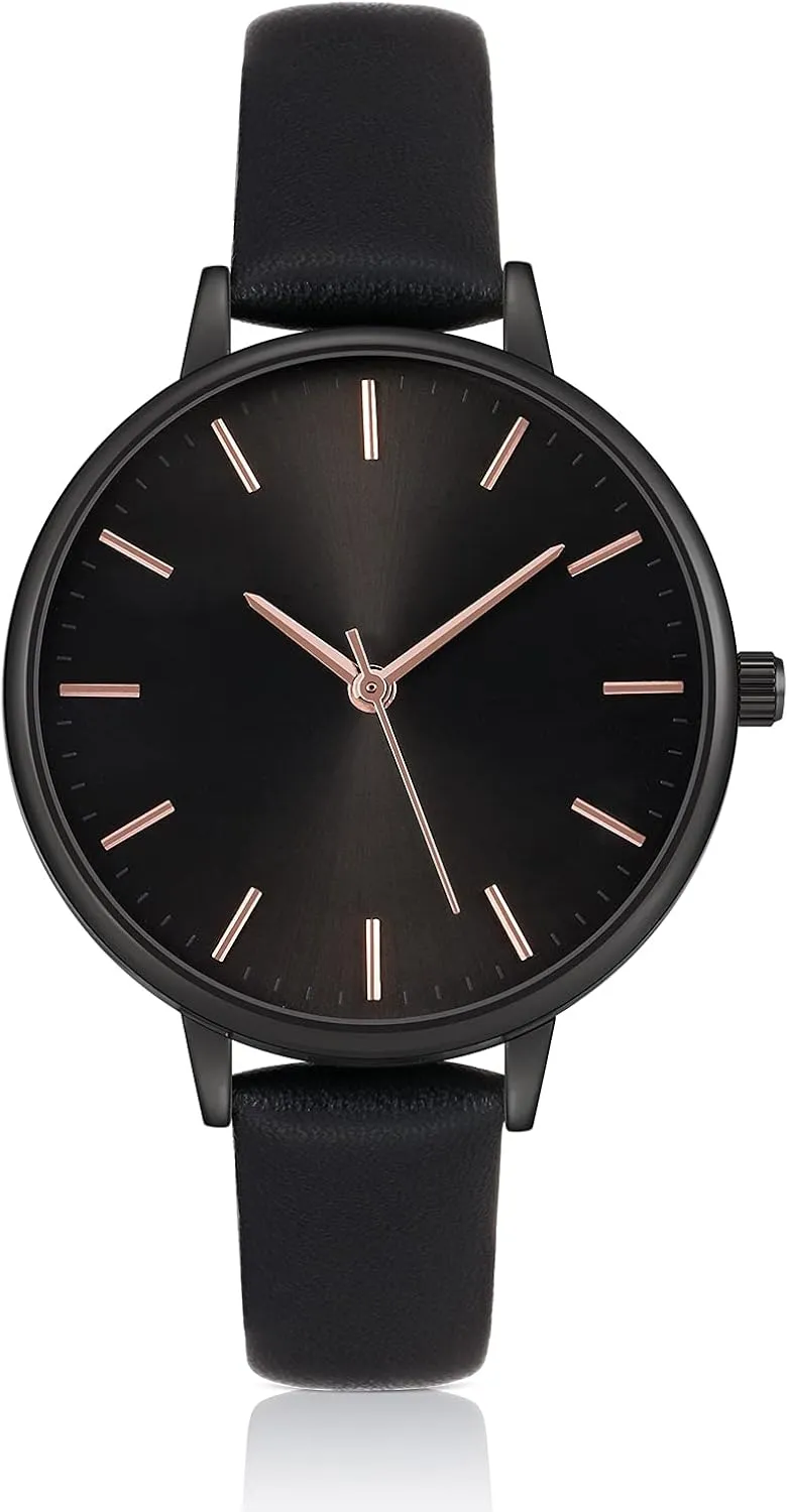 Women's Watches Leather Band Luxury Quartz Watches Waterproof Fashion Creative Wristwatch for Women Ladies