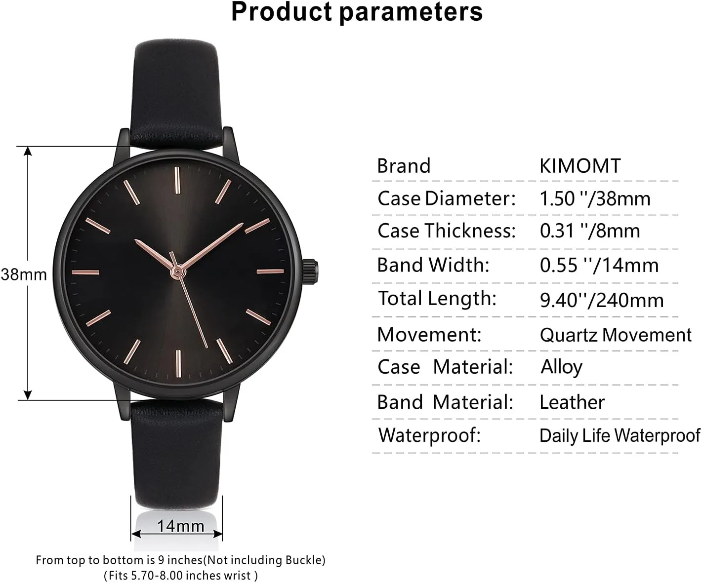Women's Watches Leather Band Luxury Quartz Watches Waterproof Fashion Creative Wristwatch for Women Ladies