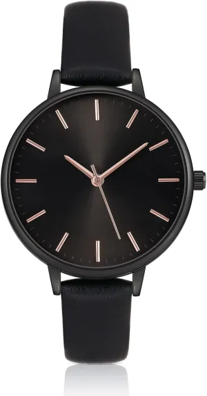 Women's Watches Leather Band Luxury Quartz Watches Waterproof Fashion Creative Wristwatch for Women Ladies